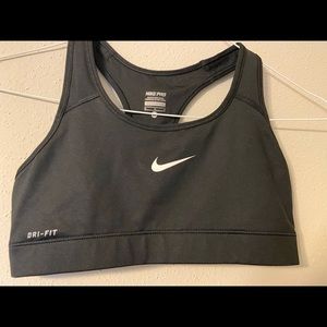Nike Pro black sports bra.